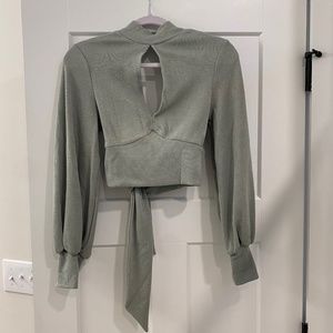 Steffi Knit Crop - Sage -